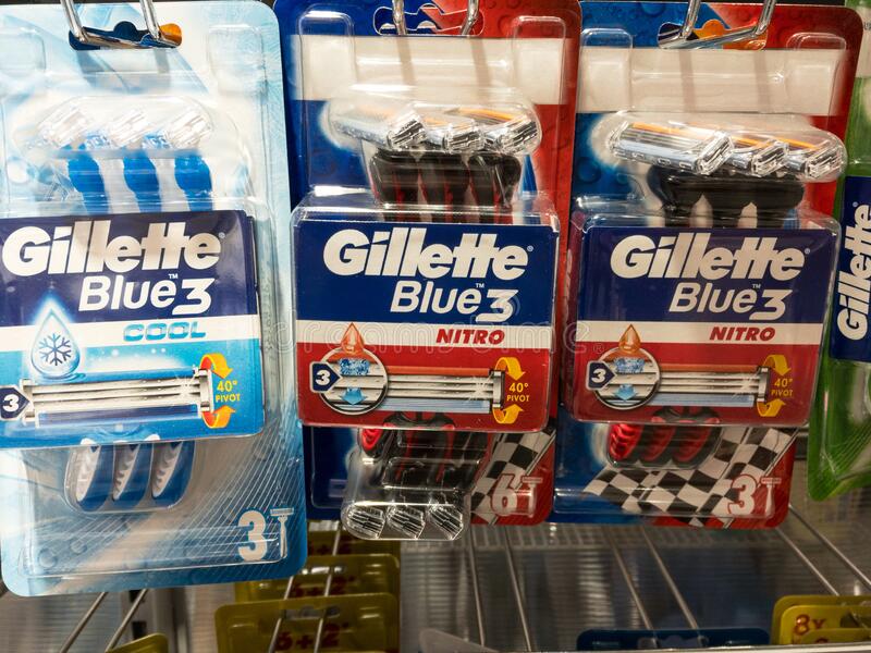 gillette-logo-disposable-men-razors-sale-belgrade-serbia-september-american-brand-procter-gamble-200117393