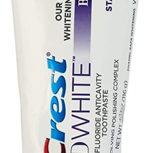 Crest 3 D White Brilliance, Enamel Safe Teeth Whitening Toothpaste, Mesmerizing Mint Flavour, 4.1 oz - Pack of 2