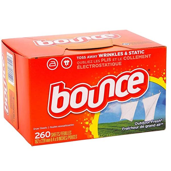 Bounce Fabric Softener Dryer Sheets, Outdoor Fresh - 260 Sheets