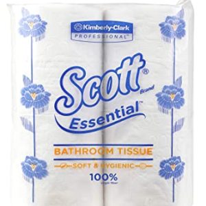 Scott Essential Toilet Tissue 54003A - 2 Ply Toilet Paper - 4 Toilet Rolls x 230 Toilet Tissue Sheets (920 Total)