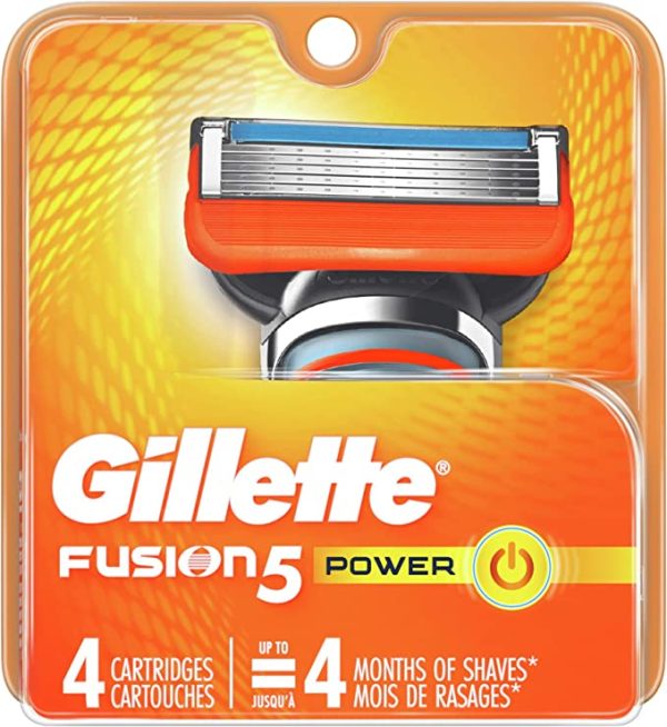 Gillette Fusion5 Men's Razor Blade Refills, 4 Count